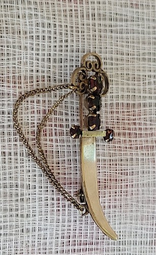 Winard 12K GF Vintage Sword Pin/Brooch