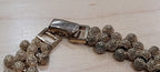 Gold Tone Textured Necklace - Vintage