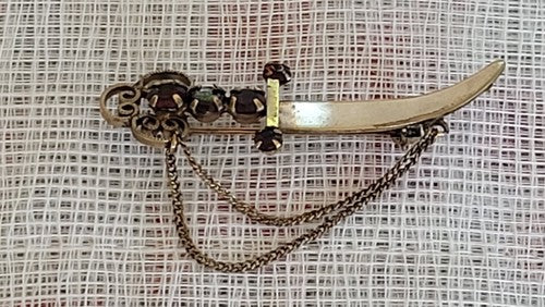 Winard 12K GF Vintage Sword Pin/Brooch