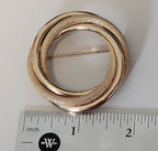 Kramer of New York Gold Brooch - Simple and Elegant