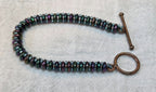Ladder Bracelet - Metallic Green & Purple